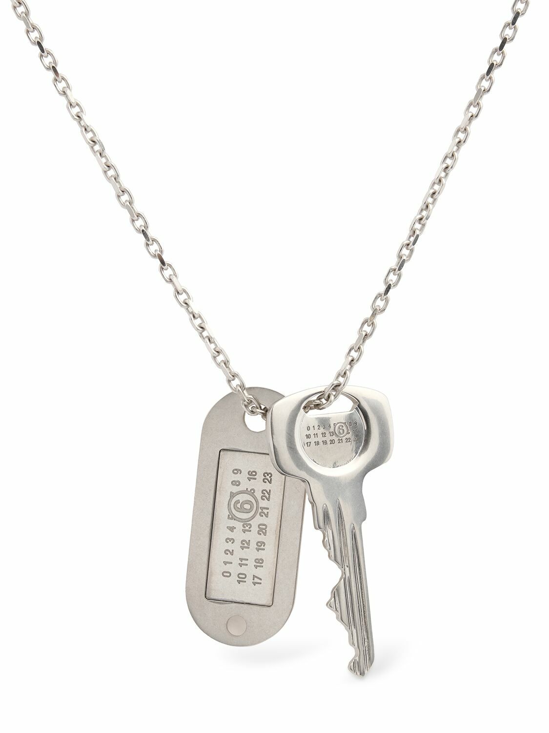 MM6 Maison Margiela★Key Necklace MM6 Maison Margiela Numeric Signature Key Necklace | Silver