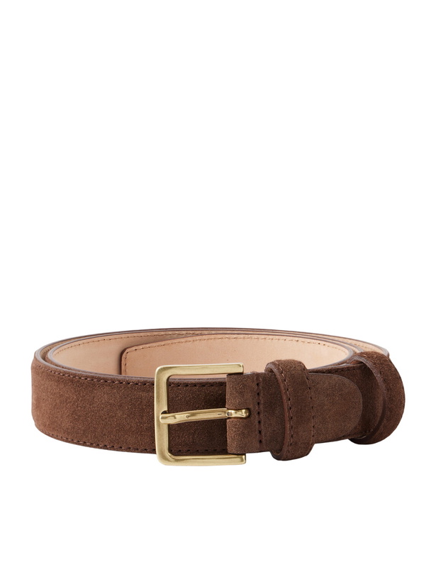 Photo: Mr P. - 3cm Suede Belt - Brown