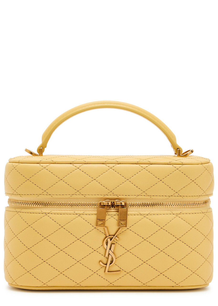 Saint Laurent Gaby Mini Quilted Leather top Handle bag - Yellow - One Size