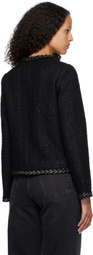 rag & bone Black Mirabelle Tweed Jacket