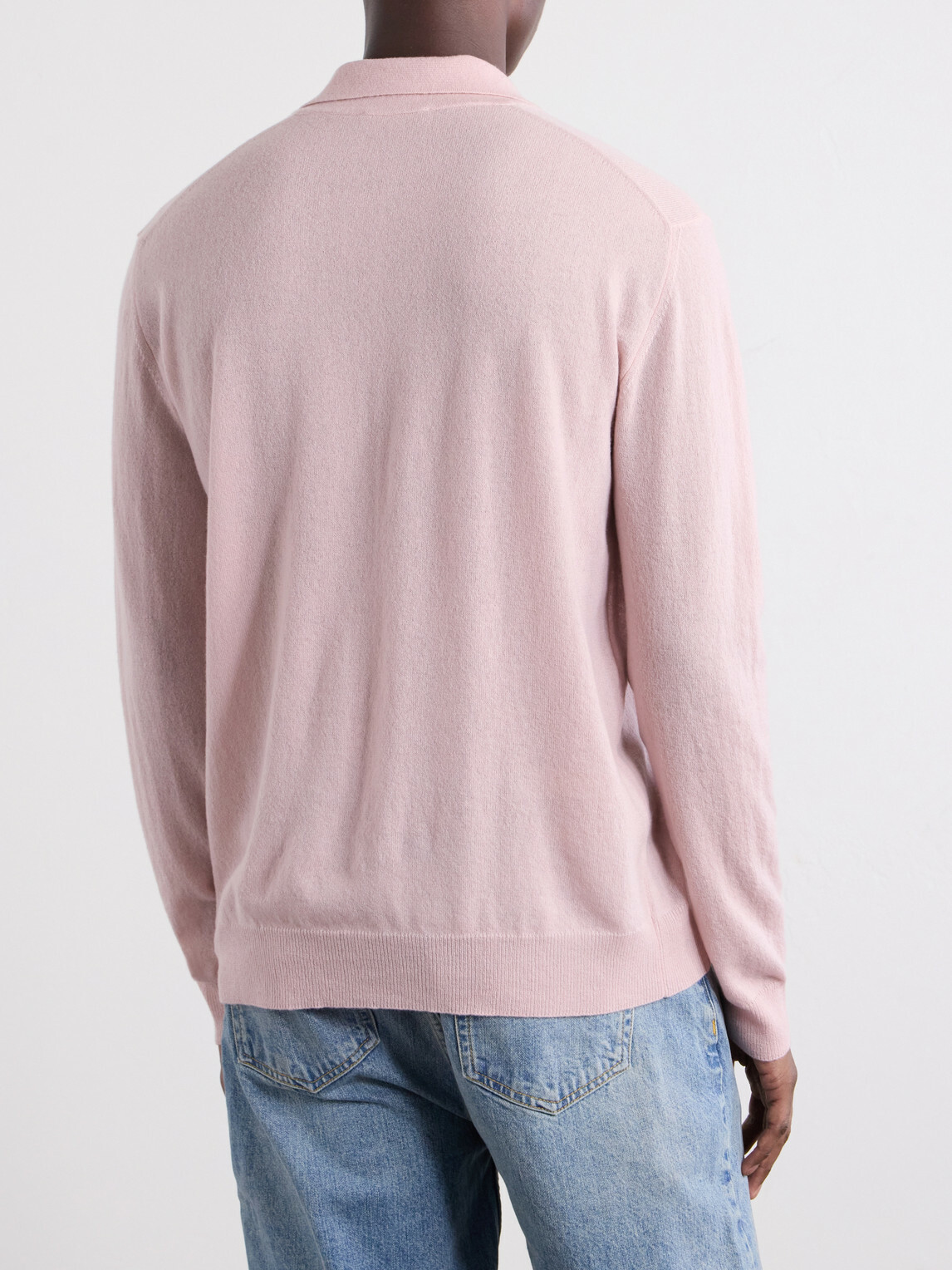 Slowear - Zanone Cashmere-Blend Polo Sweater - Pink