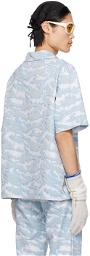 Anna Sui SSENSE Exclusive Blue & White Shirt
