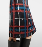 Burberry Belt Check crêpe wrap dress