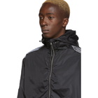 Marcelo Burlon County of Milan Black County Tape Windbreaker Jacket