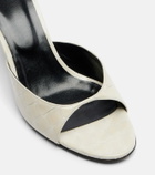 JUDE Haze croc-effect patent leather mules