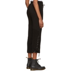 McQ Alexander McQueen Black Patch Boyfriend Lounge Pants