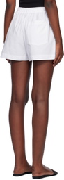 Matteau White Relaxed Shorts