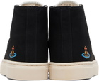 Vivienne Westwood Black High Top Plimsoll Sneakers