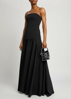 Odd Muse Ultimate Muse Strapless Twill Maxi Dress Black