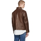 Levis Vintage Clothing Brown Menlo Cossack Leather Jacket