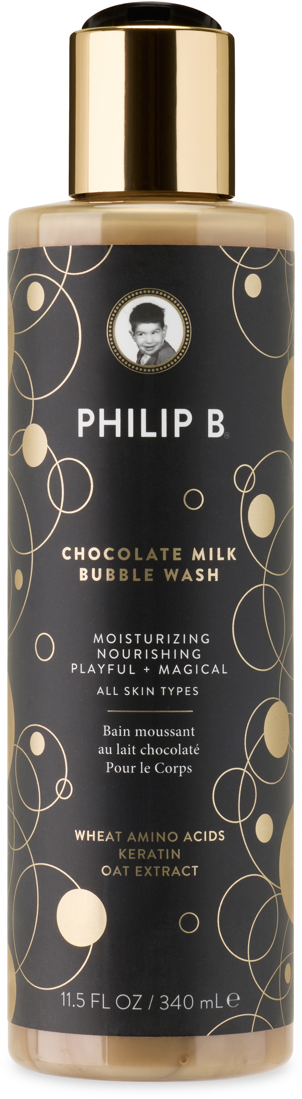 Philip B Chocolate Milk Bubble Body Wash, 340 mL