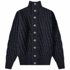 S.N.S. Herning Men's Stark Cardigan in Navy Blue