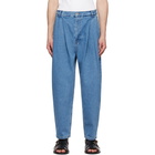 Hed Mayner Blue Tapered Jeans