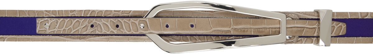 小物 KIKO KOSTADINOV ALEC BELT Kiko Kostadinov Beige & Navy Alec Belt Kiko Kostadinov