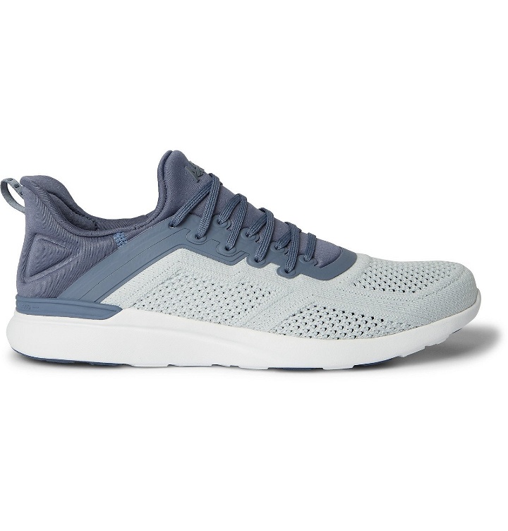 Photo: APL Athletic Propulsion Labs - Tracer TechLoom and Neoprene Running Sneakers - Blue