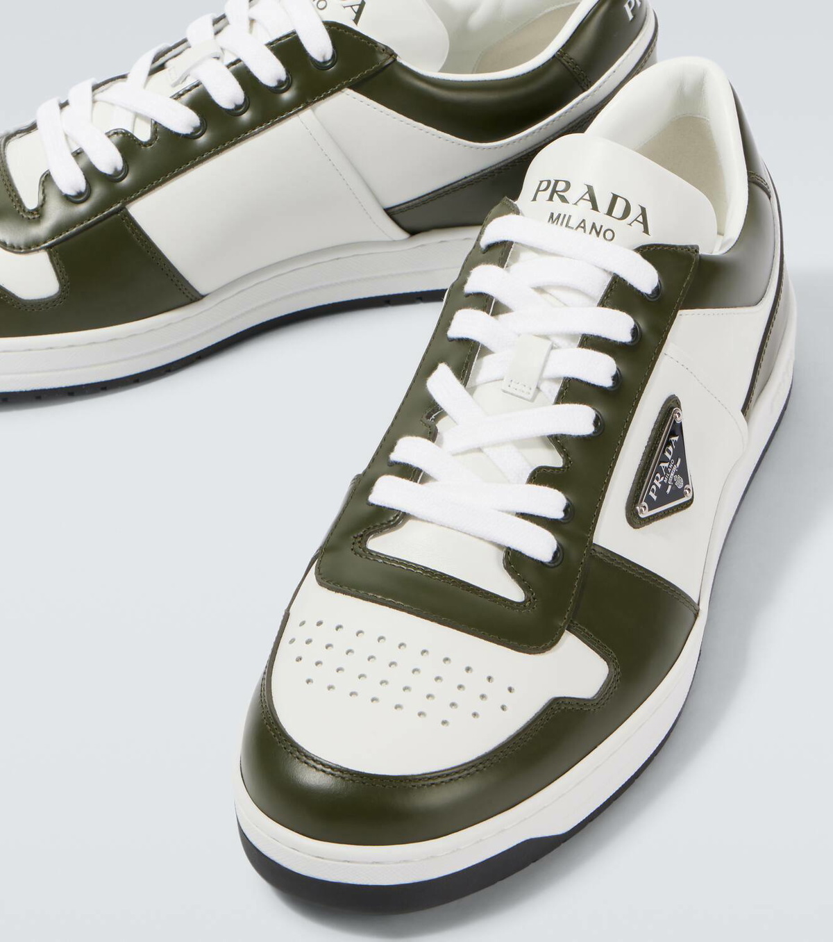 Prada Downtown leather sneakers Prada