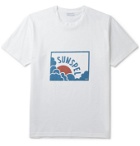 Sunspel - Printed Cotton-Jersey T-Shirt - White