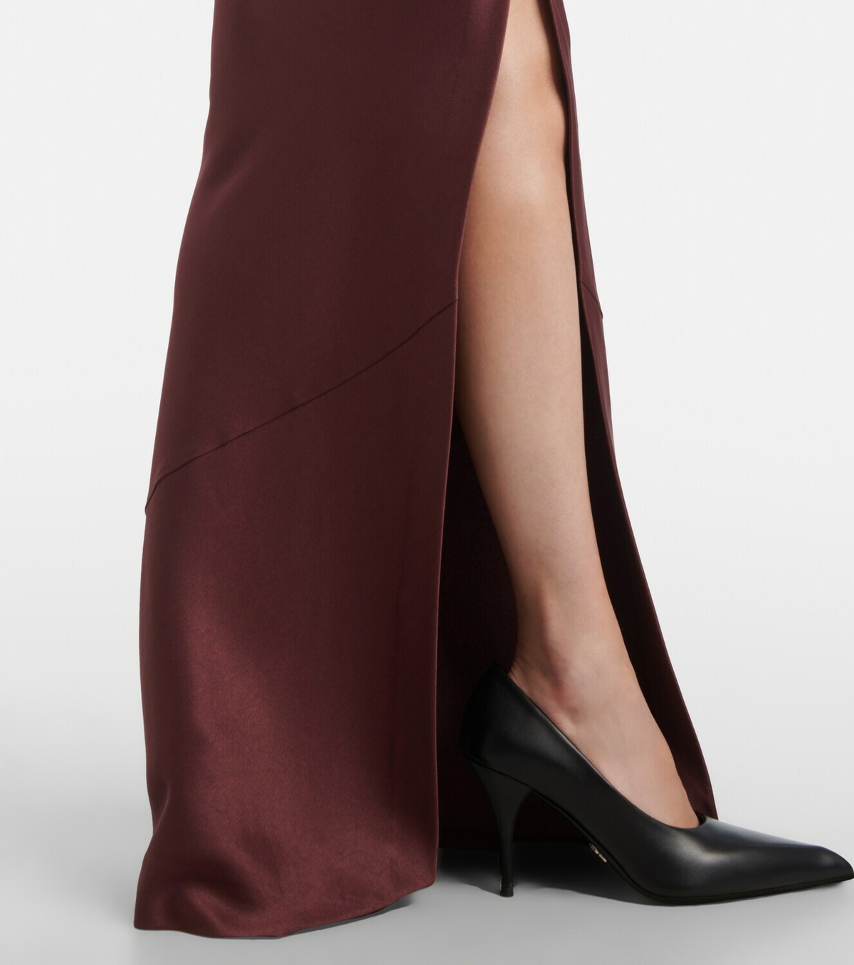 Alex Perry Draped crêpe satin corset gown