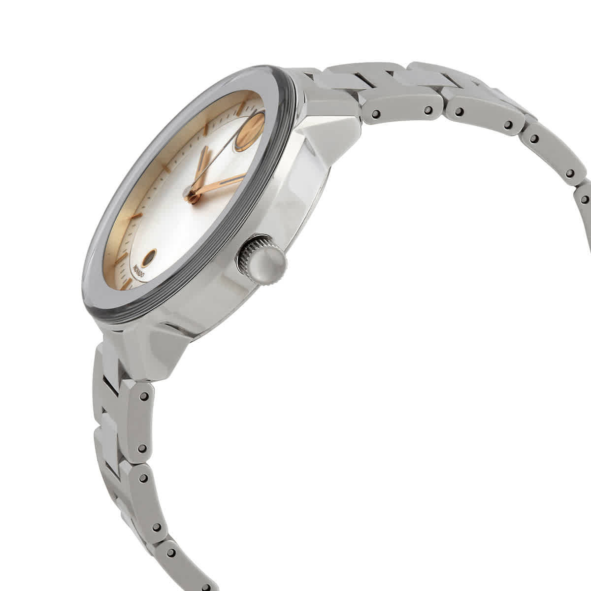 New Movado Bold Women’s Verso Stainless Steel Bracelet Watch 3600747 Movado BOLD Verso Quartz Ladies Watch 3600747 Movado main image 2