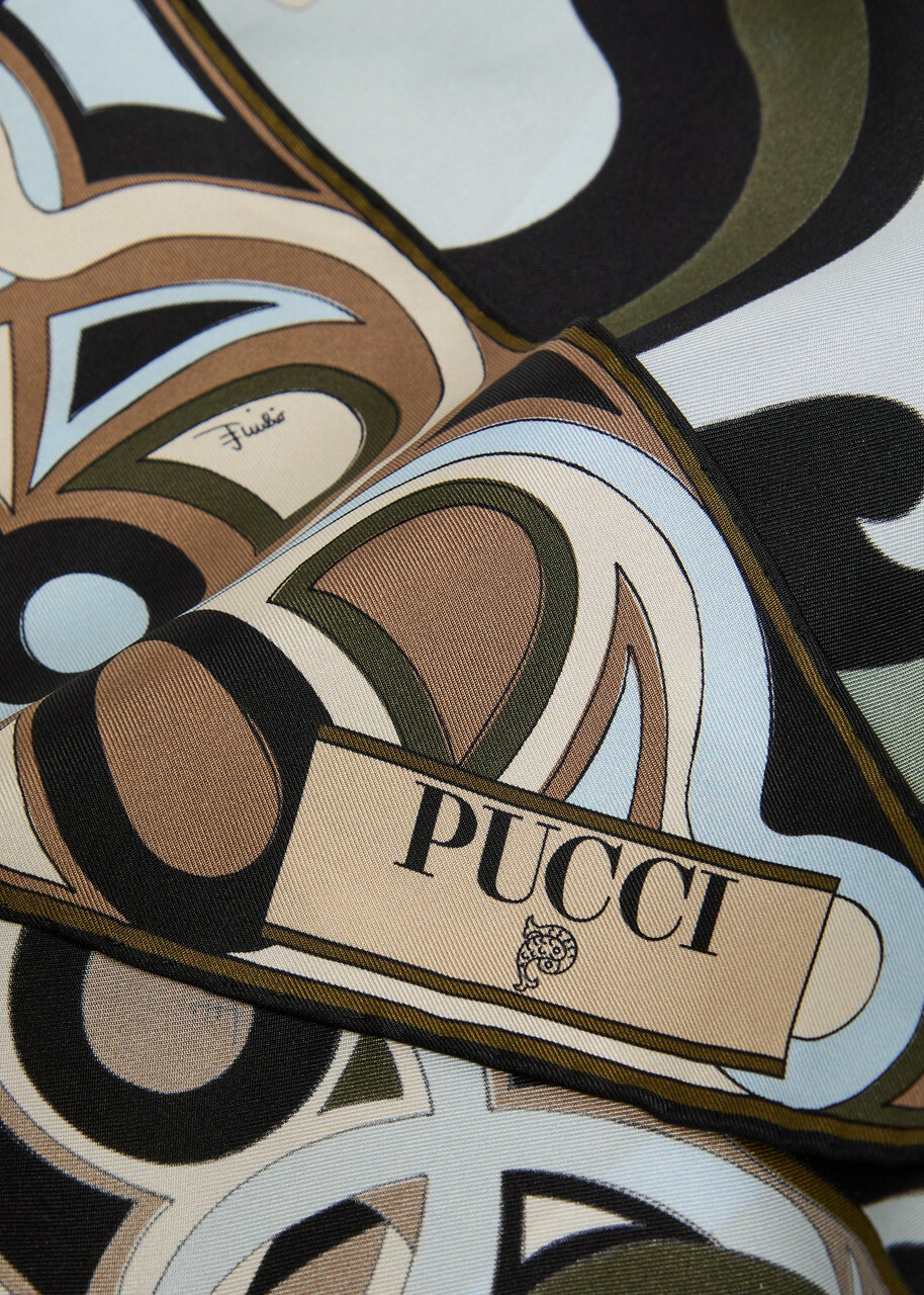 Pucci Printed Twill Triangle Scarf - Multicoloured - One Size