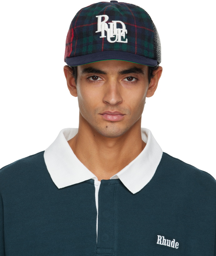 Photo: Rhude Multicolor Multi-Flannel Scramble Logo Cap