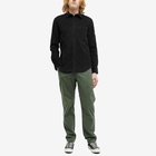 Calvin Klein Men's Monologo Badge Corduroy Shirt in Black