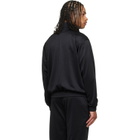 MM6 Maison Margiela Black Embroidered Logo Track Jacket