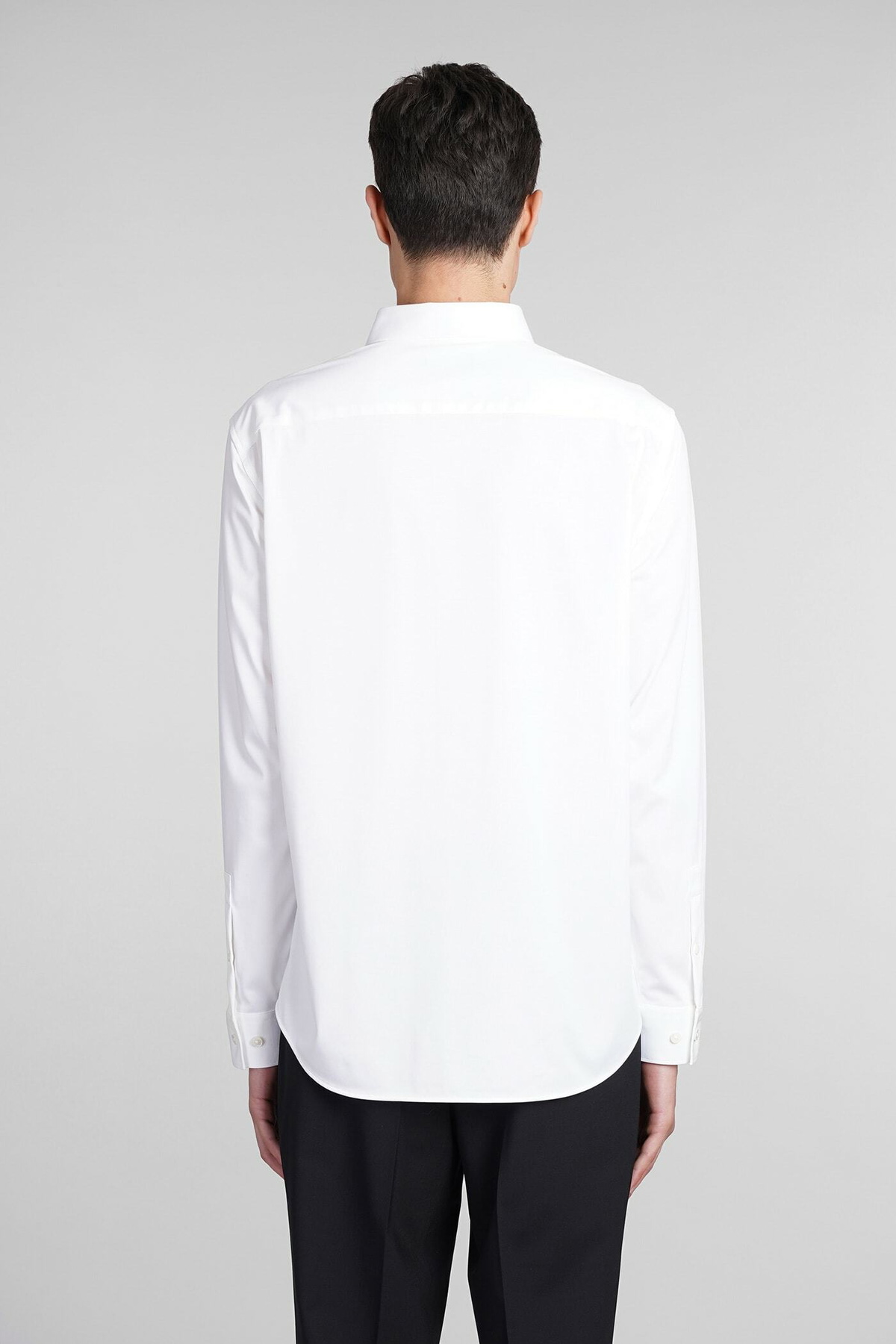 Theory Sylvain Shirt In White Cotton