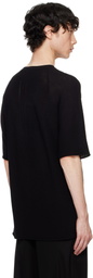 DEVOA Black Short Sleeve Knit T-shirt