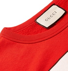 Gucci - Printed Loopback Cotton-Jersey Sweatshirt - Men - Red