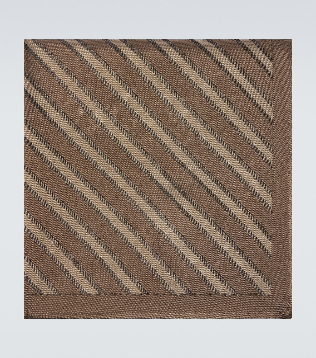 Brunello Cucinelli Striped silk pocket square