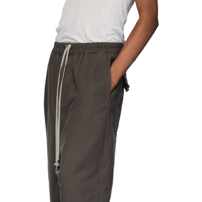 Rick Owens Taupe Drawstring Karloff Shorts Rick Owens