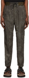 Sacai Grey Glencheck Trousers