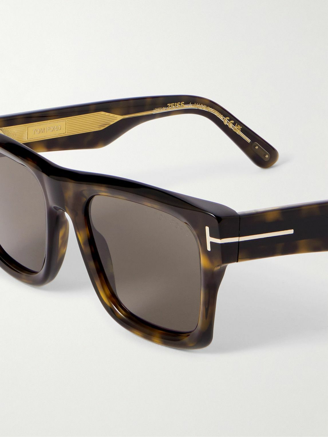 TOM FORD - Square-Frame Tortiseshell Acetate Sunglasses