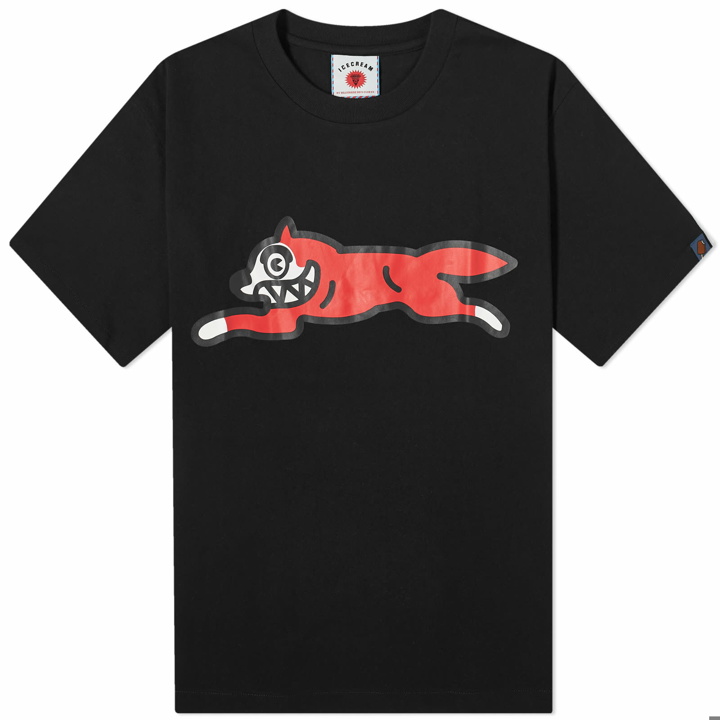 Photo: ICECREAM Men's Running Dog T-Shirt in Black