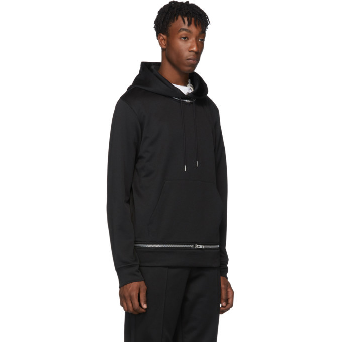 HELMUT LANG Cotton-blend fleece zip-up hoodie