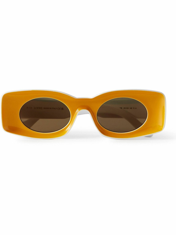 Photo: Loewe - Paula's Ibiza Rectangular-Frame Acetate Sunglasses