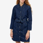 A.P.C. Women's A.P.C Winter Denim Dress in Ial Washed Indigo
