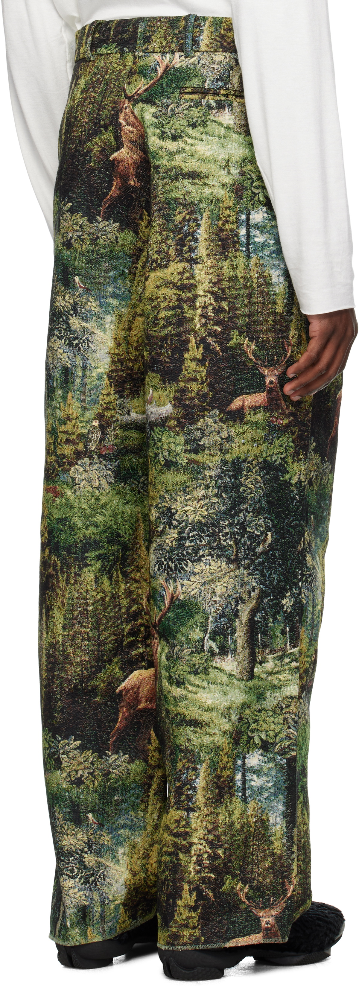 Bless Green Ultrawidepleated Trousers