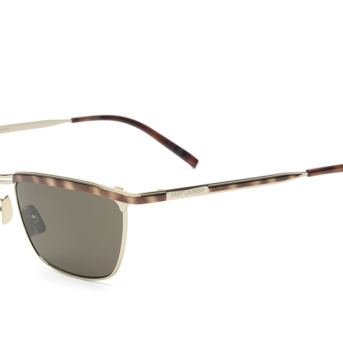 Saint Laurent Sunglasses Saint Laurent SL 795 Joe Sunglasses in Gold/Grey 