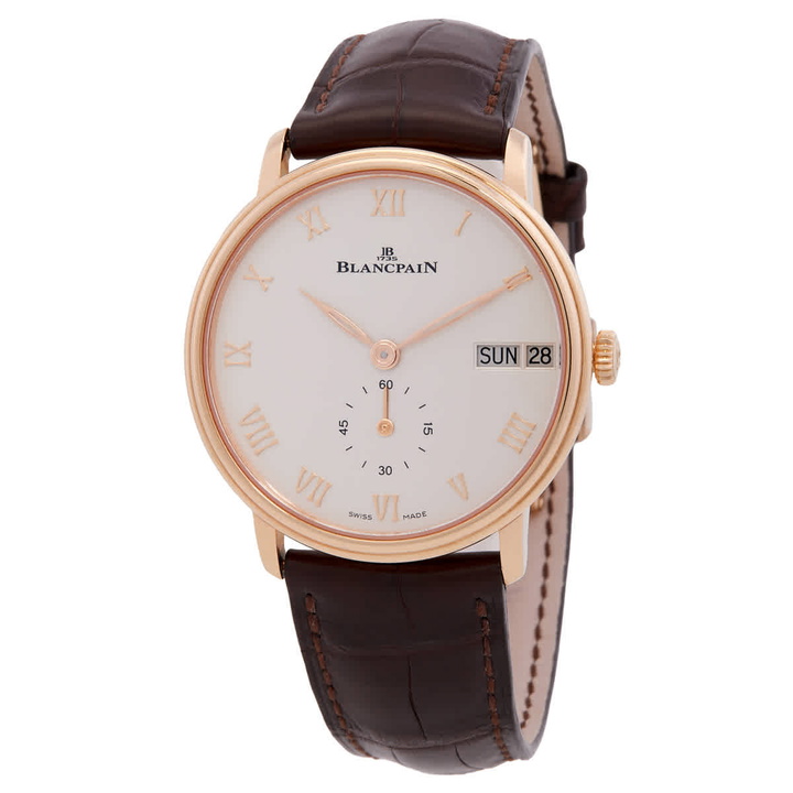 Photo: Blancpain Villeret Automatic White Dial Mens Watch 6652-3642-55B