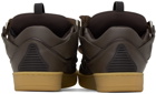 Lanvin Brown Curb Sneakers