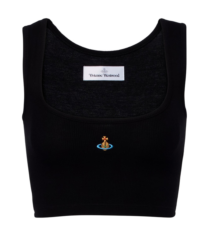 Photo: Vivienne Westwood Orb ribbed-knit jersey crop top