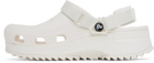 Crocs White Hiker Clogs