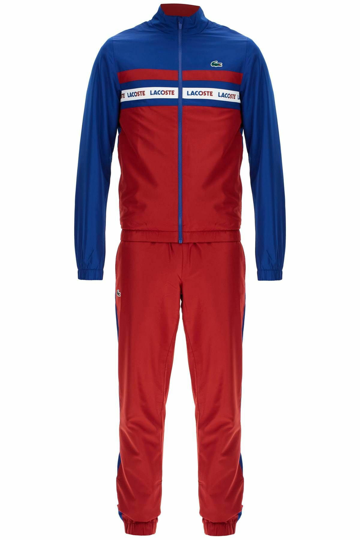 Lacoste Trainingsanzuge Hos. Zus. Blue Red Tracksuit Sets Lacoste