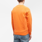 Maison Kitsuné Men's Chillax Fox Patch Classic Sweat in Neon Orange