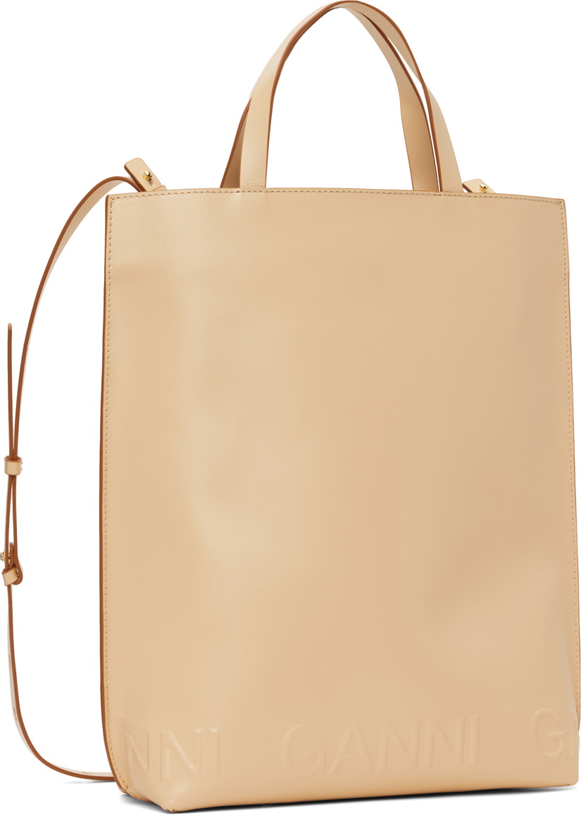 GANNI Beige Medium Tote