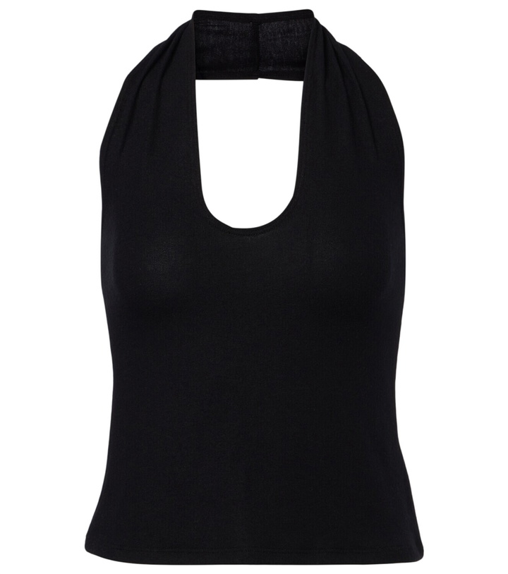 Photo: Leset Lauren halterneck jersey top