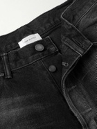 John Elliott - Wyatt Straight-Leg Distressed Paint-Splattered Jeans - Black