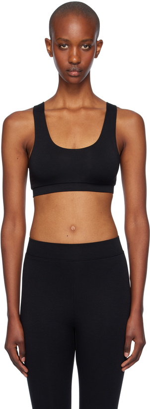 Photo: ÉTERNE Black Jersey Sport Bra